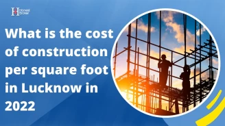What is the cost of construction per square foot in Lucknow in 2022