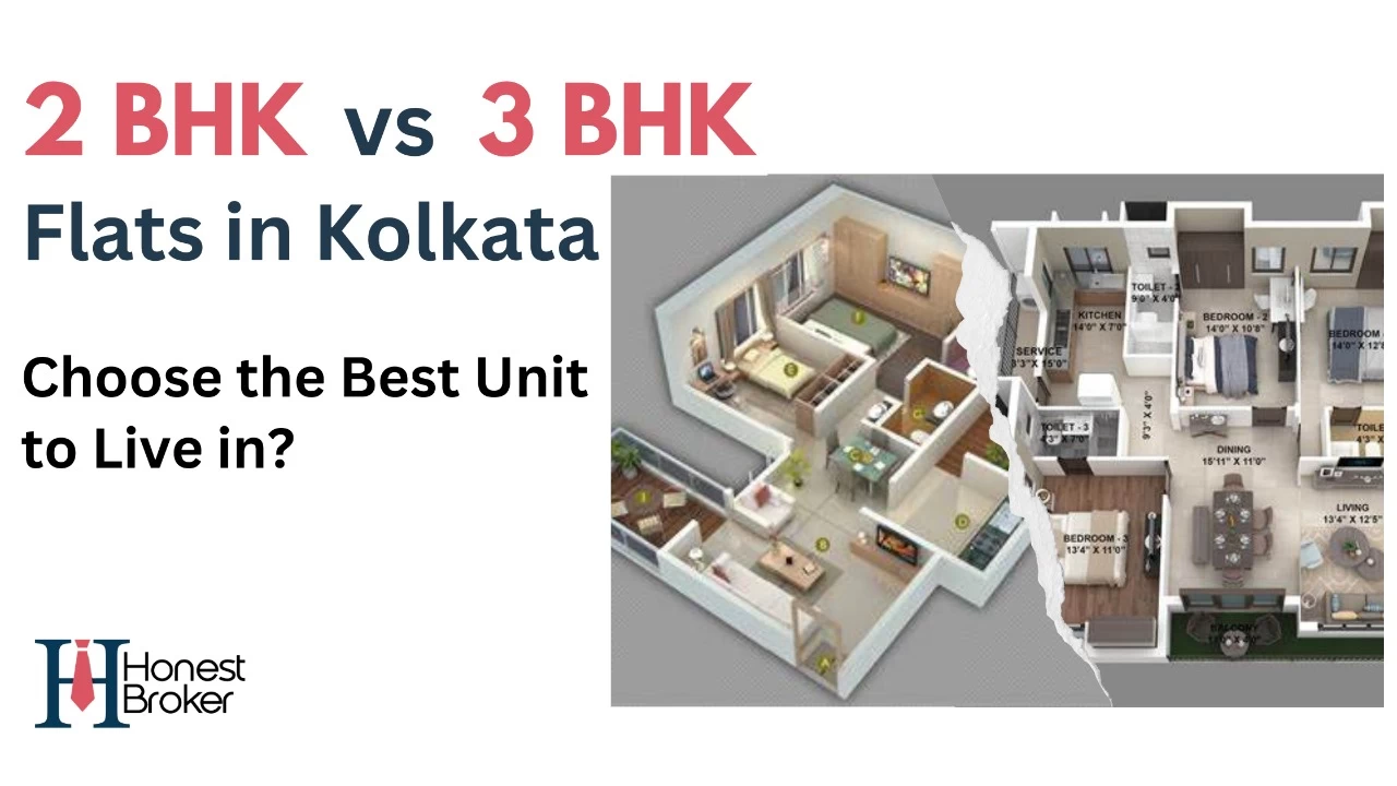 2 BHK Vs 3 BHK Flat in Kolkata: Choose the Best Unit to Live in?